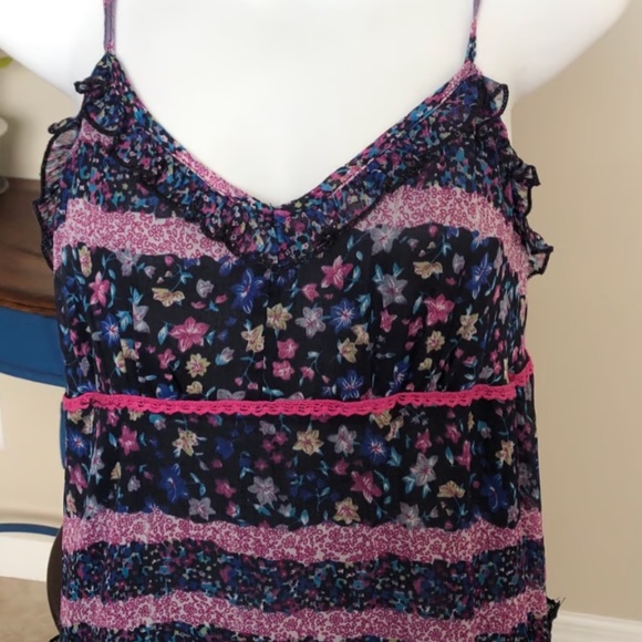 Patrons Of Peace Navy Blue Floral Maxi Dress - Picture 3 of 9